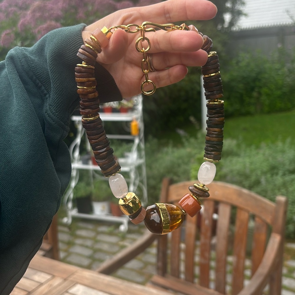 Lizzie Fortunato Neptune Collar Necklace in Terra - Picture 5 of 7